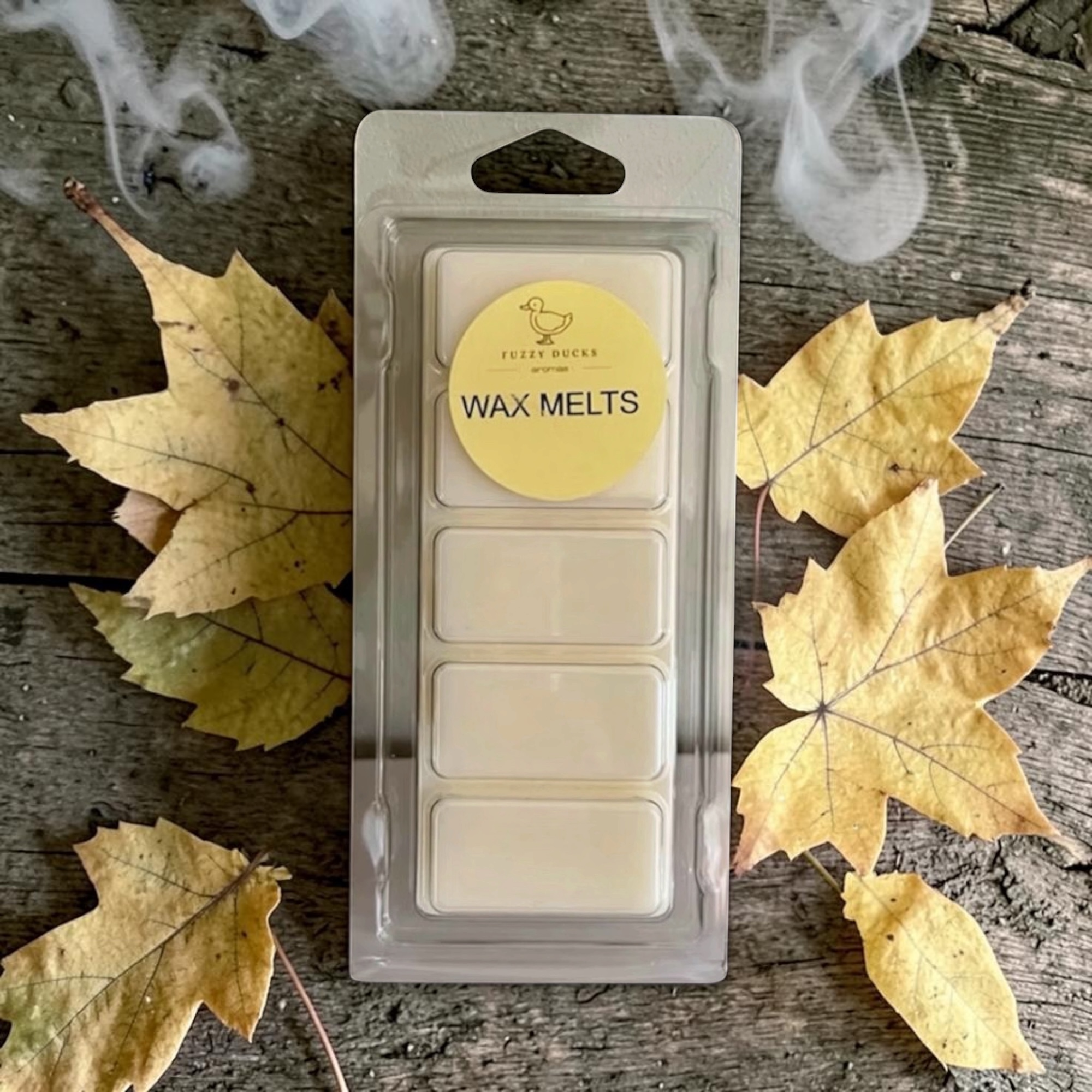 White musk and golden maple wax melts